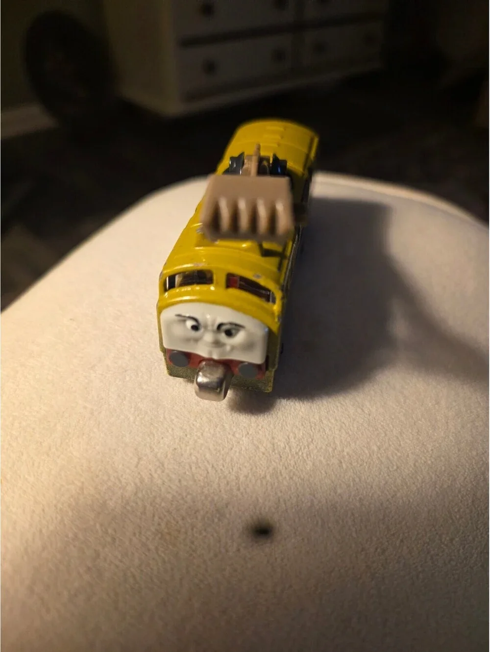 Vintage Yellow Thomas & Friends Die-Cast Crane Engine Toy learning curve
